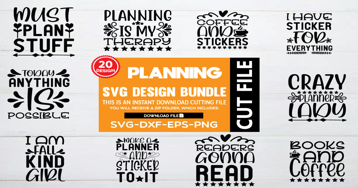 Svg Plan Example Planning SVG Bundle Bundle · Creative Fabrica