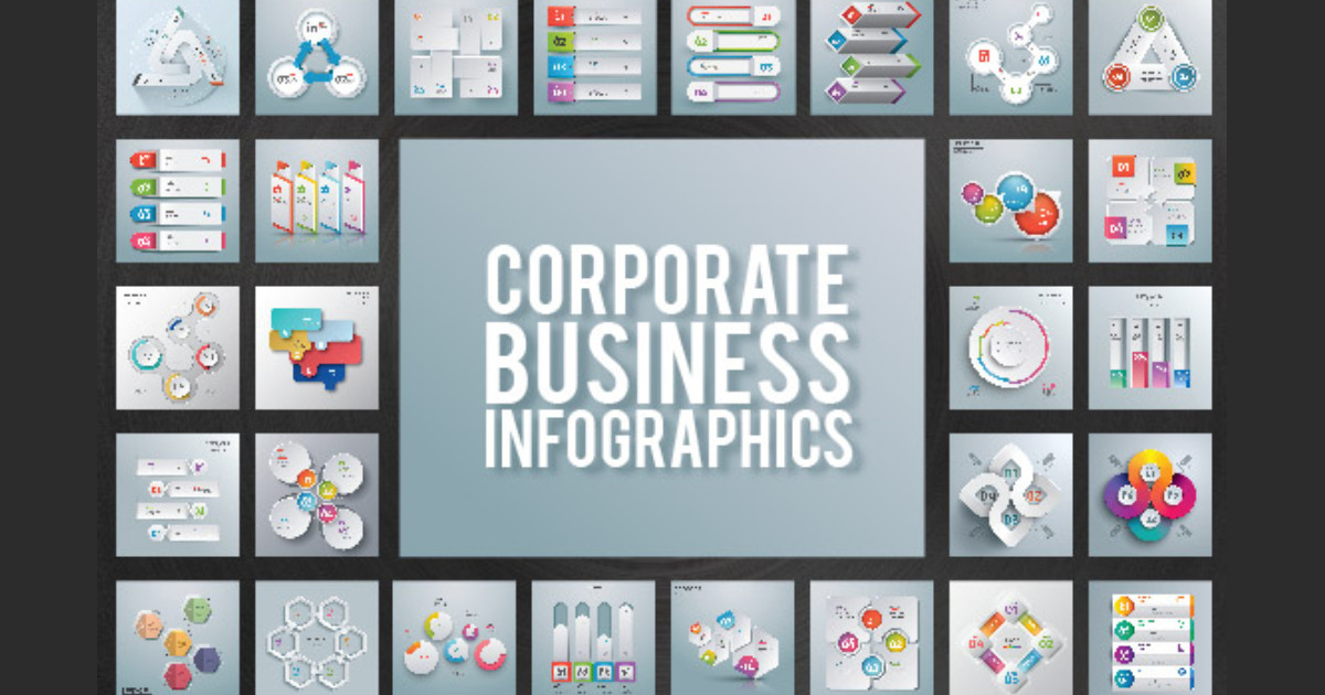 Corporate Business Infographics Bundle Bundle · Creative Fabrica
