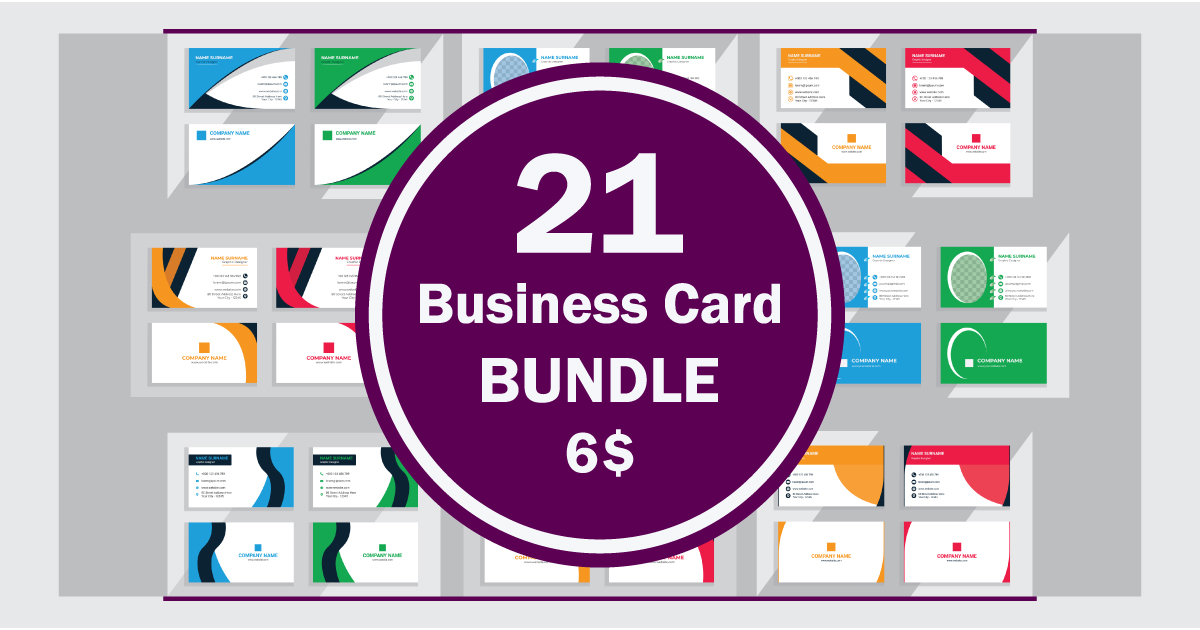 Business Card Bundle Bundle · Creative Fabrica